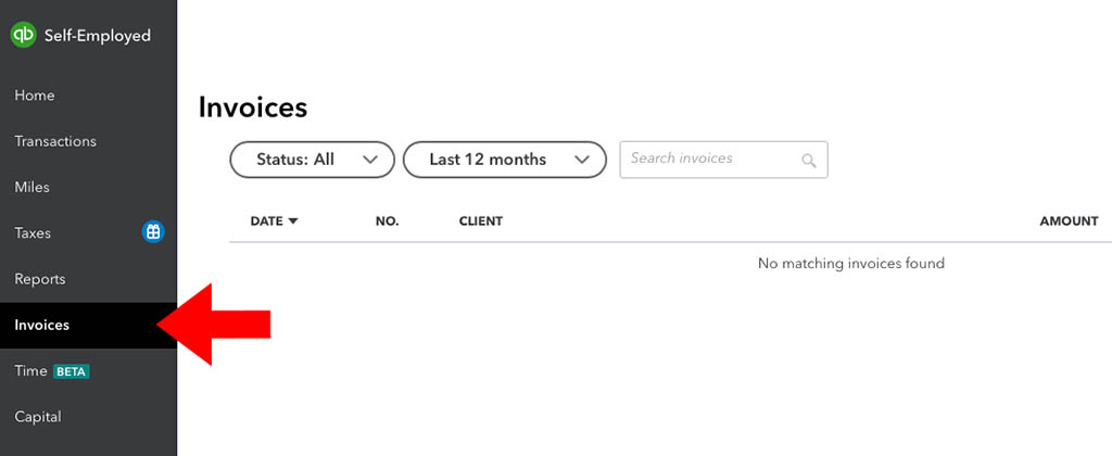 quickbooks invoice tab